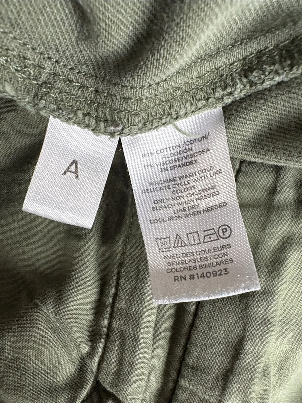 Ann Taylor LOFT The Palmer Wide Leg High Rise Twill Trouser Pant Green 14 - Picture 10 of 10